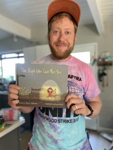 Matt Gudernatch with his Children's Book